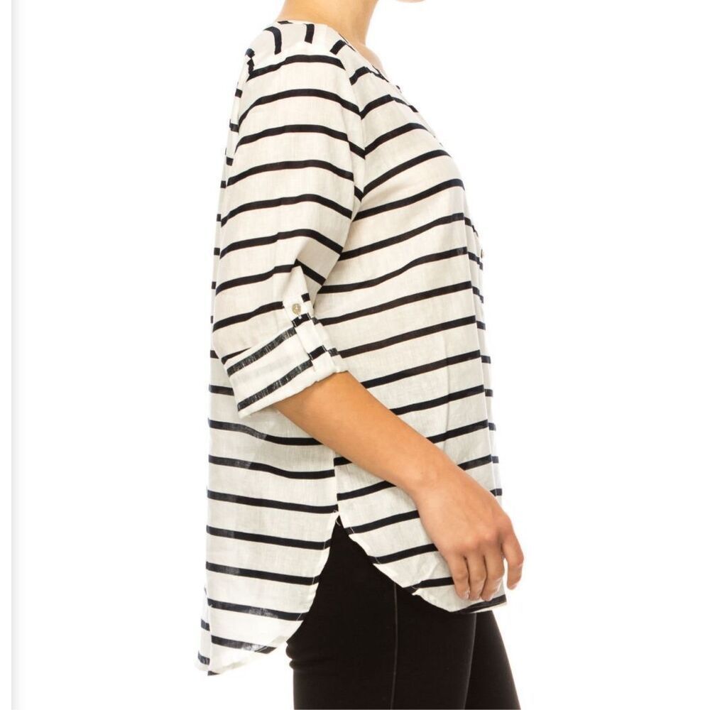 Hester & Orchard size XL LINEN COTTON  blend top